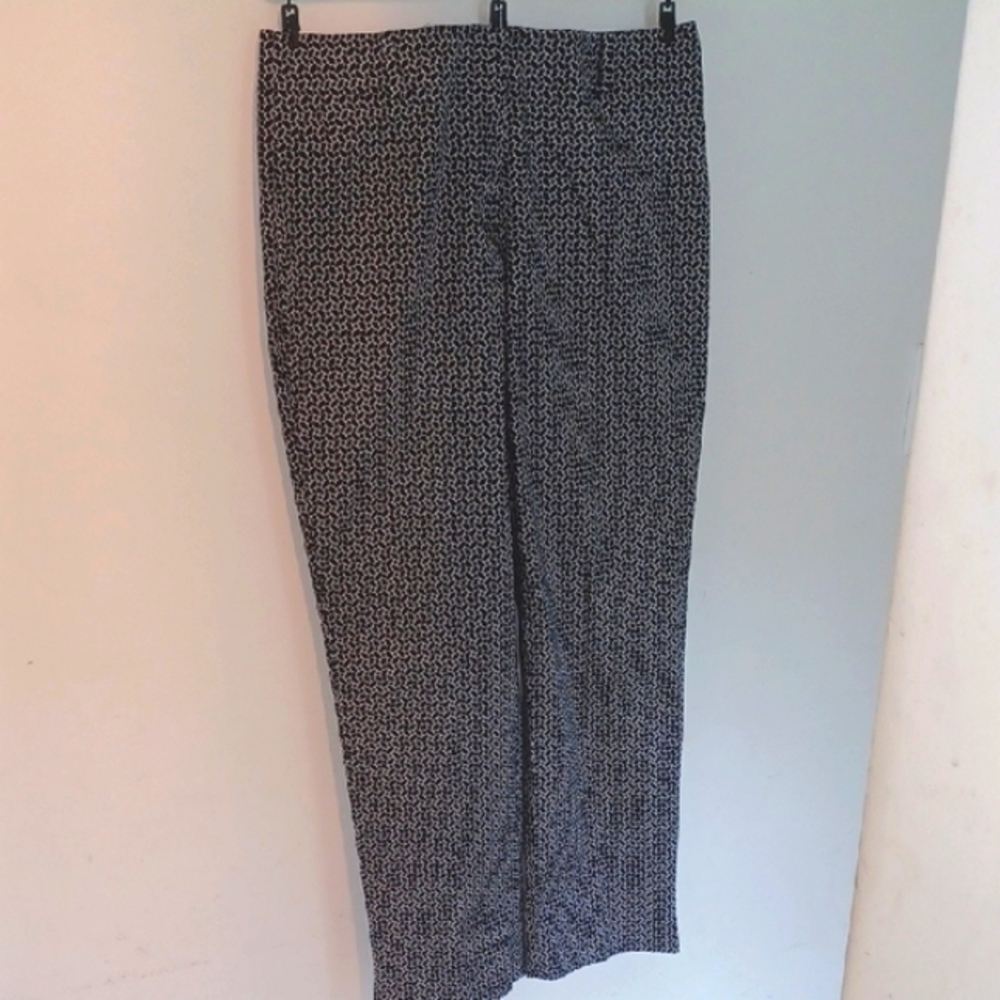 TALBOTS Black and White Dress Pants